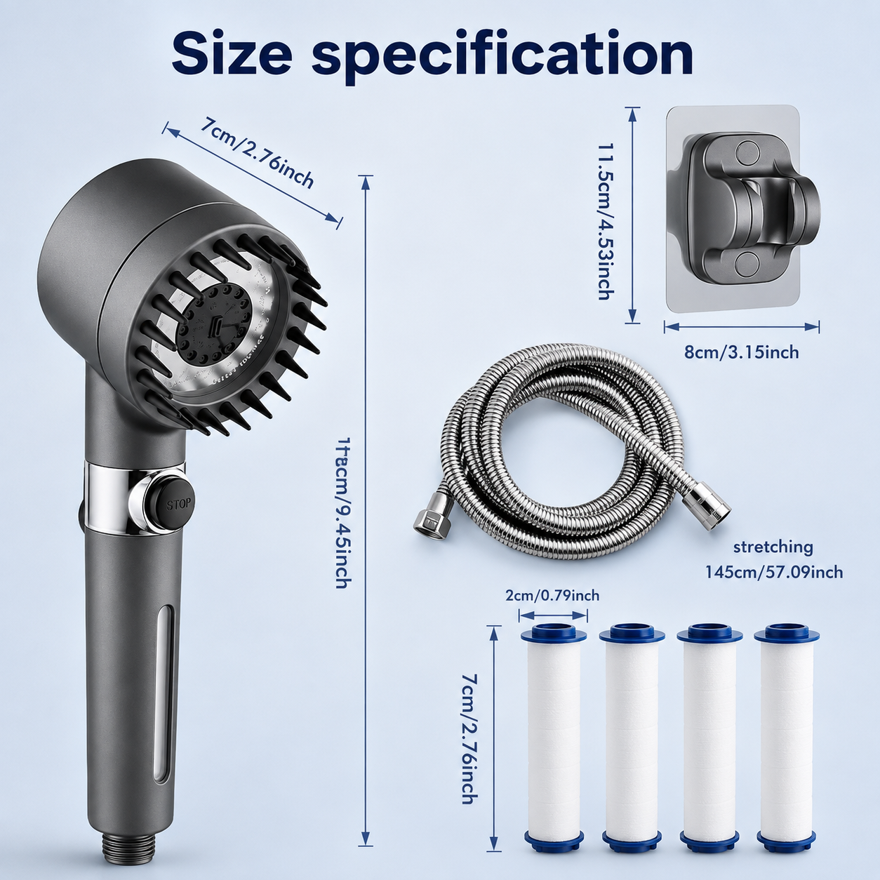 Verite High Pressure Shower Head